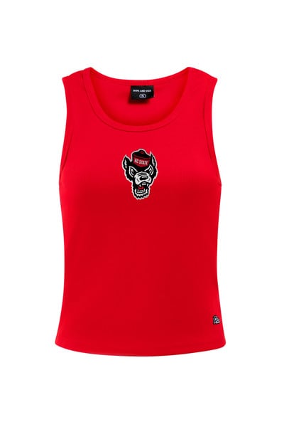 Red Ladies MVP Ribbed Tank Top - Wo
